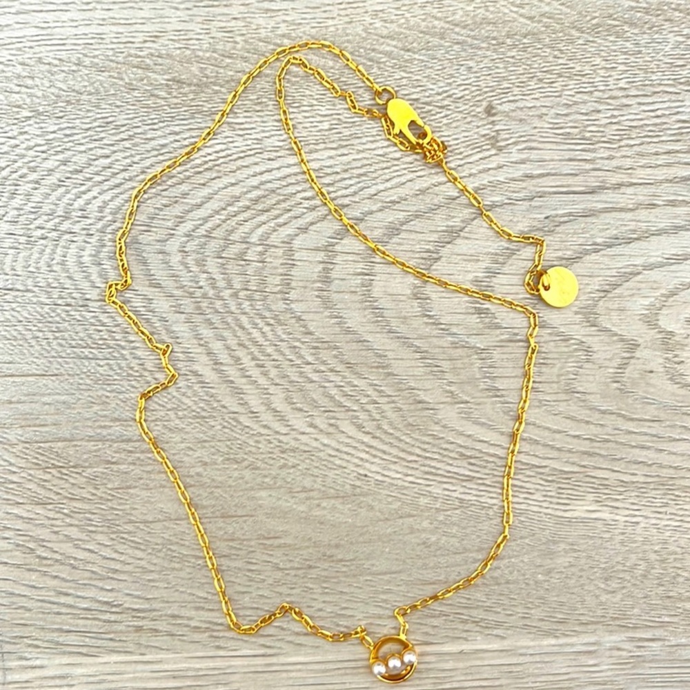 Cyn Faux Pearl Gold Necklace
